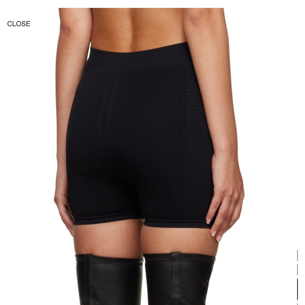Rick Owens Black Biker Shorts